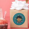 Disney Pixar Coco Miguel Floral Graphic Classic Round Sticker