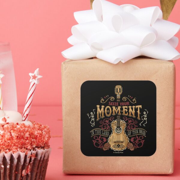 Disney_Pixar_Coco____Seize_Your_Moment__Quote_Square_Sticker_7 Disney Pixar Coco Seize Your Moment Quote Square Sticker