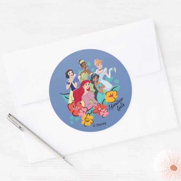 Disney_Princess_Adventure_Gals_Classic_Round_Sticker_3 Disney Princess Adventure Gals Classic Round Sticker