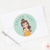 Disney_Princess_Belle_l_Girls_Birthday_Classic_Round_Sticker_4 Disney Princess Belle L Girls Birthday Classic Round Sticker