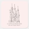 Disney_Princess_Castle___Fairytale_Baby_Shower_Square_Sticker_1 Disney Princess Castle Fairytale Baby Shower Square Sticker