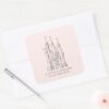 Disney_Princess_Castle___Fairytale_Baby_Shower_Square_Sticker_3 Disney Princess Castle Fairytale Baby Shower Square Sticker