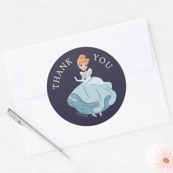 Disney_Princess_Cinderella_l_Girls_Birthday_Classic_Round_Sticker_4 Disney Princess Cinderella L Girls Birthday Classic Round Sticker