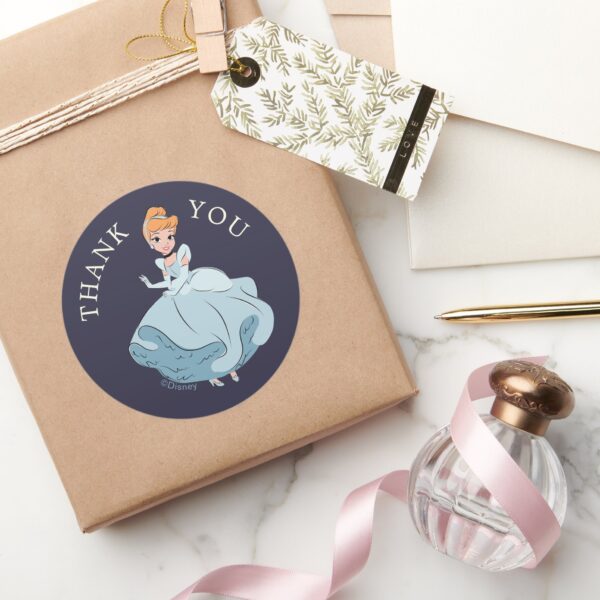 Disney_Princess_Cinderella_l_Girls_Birthday_Classic_Round_Sticker_6 Disney Princess Cinderella L Girls Birthday Classic Round Sticker