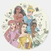 Disney_Princess_Marker_Doodles_Classic_Round_Sticker_1 Disney Princess Marker Doodles Classic Round Sticker