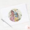 Disney_Princess_Marker_Doodles_Classic_Round_Sticker_3 Disney Princess Marker Doodles Classic Round Sticker