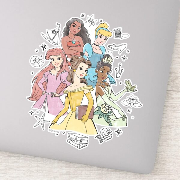 Disney_Princess_Marker_Doodles_Sticker_1 Disney Princess Marker Doodles Sticker