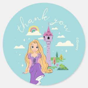 Disney Princess Rapunzel Classic Round Sticker