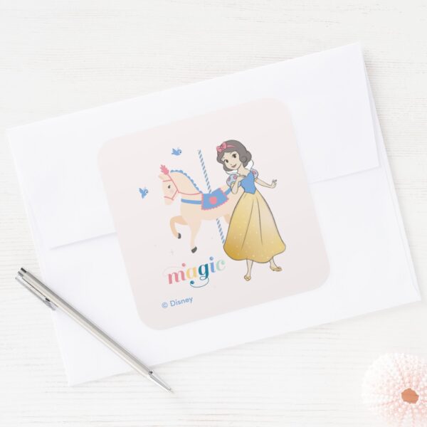 Disney_Princess_Snow_White___Carousel_Magic_Square_Sticker_3 Disney Princess Snow White Carousel Magic Square Sticker