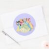 Disney_Princess___Aurora,_Tiana,_Cinderella_Center_Classic_Round_Sticker_3 Disney Princess Aurora Tiana Cinderella Center Classic Round Sticker