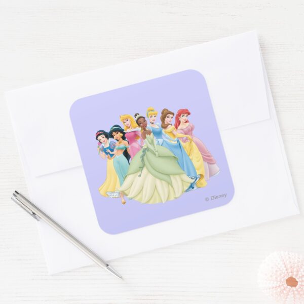 Disney_Princess___Aurora,_Tiana,_Cinderella_Center_Square_Sticker_3 Disney Princess Aurora Tiana Cinderella Center Square Sticker