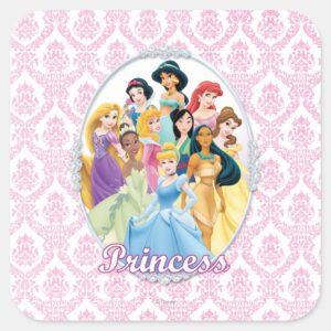 Disney_Princess___Cinderella_Featured_Center_Square_Sticker_1 Disney Princess Cinderella Featured Center Square Sticker