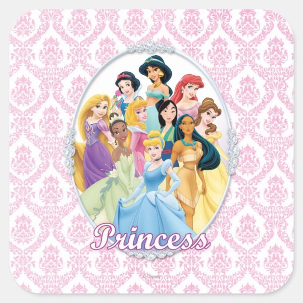 Disney_Princess___Cinderella_Featured_Center_Square_Sticker_1 Disney Princess Cinderella Featured Center Square Sticker