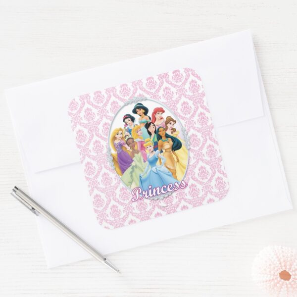 Disney_Princess___Cinderella_Featured_Center_Square_Sticker_3 Disney Princess Cinderella Featured Center Square Sticker