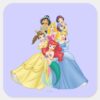 Disney_Princess___Holding_Hand_to_Face_Square_Sticker_1 Disney Princess Holding Hand To Face Square Sticker