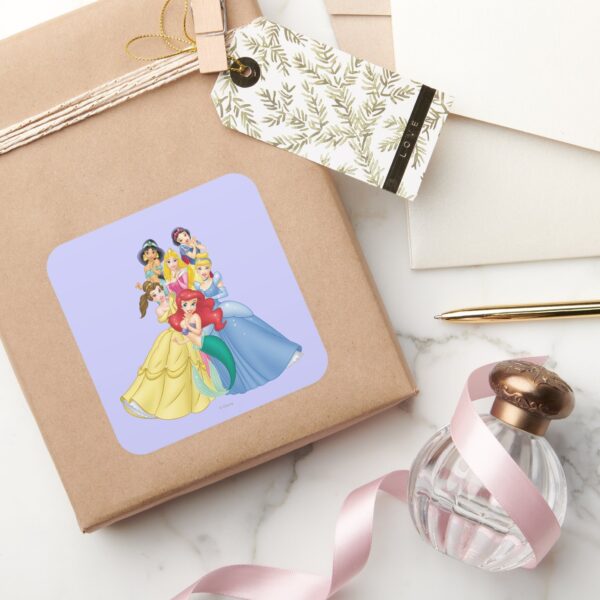 Disney_Princess___Holding_Hand_to_Face_Square_Sticker_5 Disney Princess Holding Hand To Face Square Sticker
