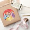Disney_Princess___Holiday_Dresses_Classic_Round_Sticker_5 Disney Princess Holiday Dresses Classic Round Sticker
