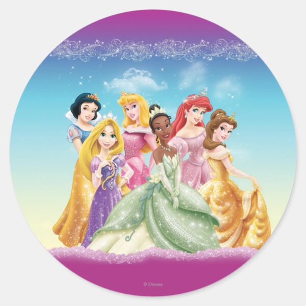 Disney_Princess___Tiana_Featured_Center_Classic_Round_Sticker_1 Disney Princess Tiana Featured Center Classic Round Sticker