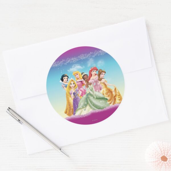 Disney_Princess___Tiana_Featured_Center_Classic_Round_Sticker_3 Disney Princess Tiana Featured Center Classic Round Sticker