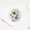 Disney___Beautiful_Snow_White_Floral_Graphic_Classic_Round_Sticker_3 Disney Beautiful Snow White Floral Graphic Classic Round Sticker