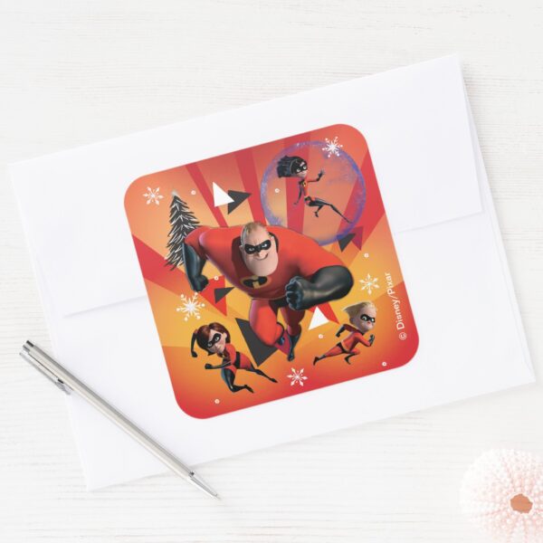 Disney___The_Incredibles___Holiday_Heroes_Square_Sticker_3 Disney The Incredibles Holiday Heroes Square Sticker