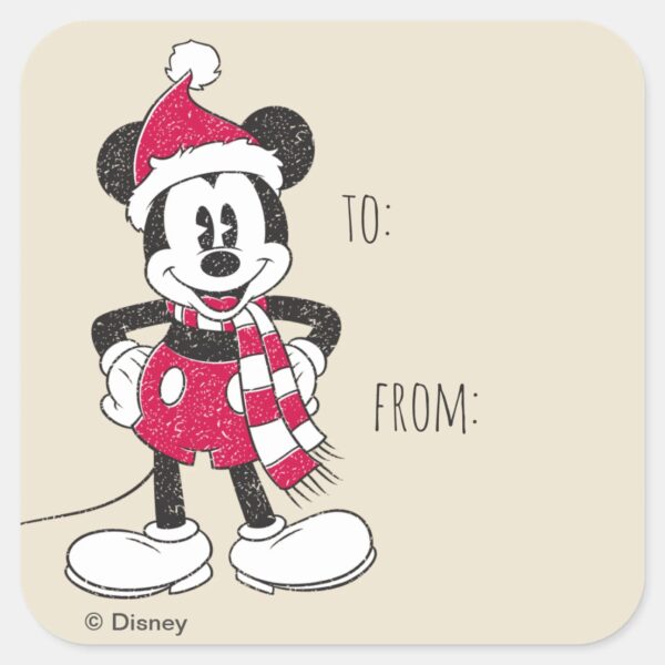 Disney___Vintage_Mickey_-_Festive_Fun_Square_Sticker_1 Disney Vintage Mickey Festive Fun Square Sticker
