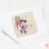 Disney___Vintage_Minnie_Delivering_Holiday_Cheer_Square_Sticker_3 Disney Vintage Minnie Delivering Holiday Cheer Square Sticker