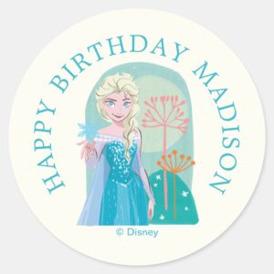 Disney's_Elsa_from_Frozen_Girls_Birthday_Classic_Round_Sticker_2 Disneys Elsa From Frozen Girls Birthday Classic Round Sticker