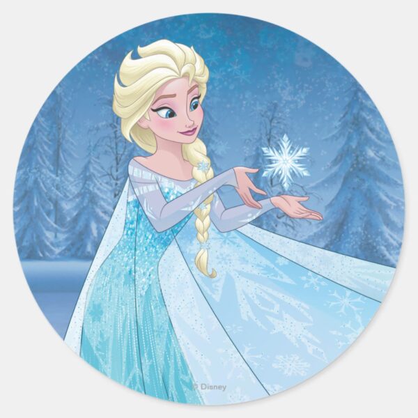 Disney's_Frozen_Elsa___Let_it_Go!_Classic_Round_Sticker_1 Disneys Frozen Elsa Let It Go Classic Round Sticker