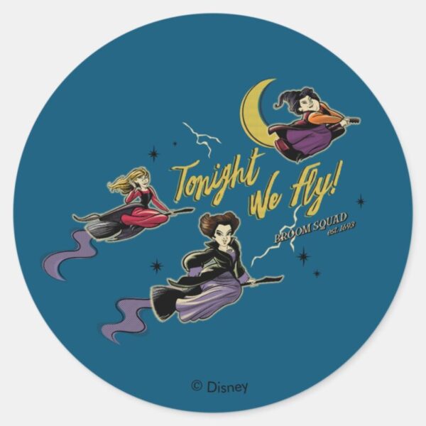 Disney's_Hocus_Pocus_Halloween_Party_Classic_Round_Sticker_1 Disneys Hocus Pocus Halloween Party Classic Round Sticker