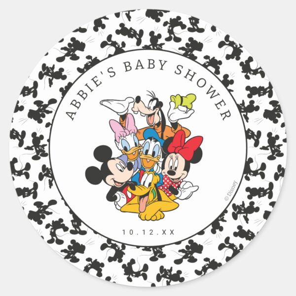 Disney's_Mickey_and_Friends_Baby_Shower_Classic_Round_Sticker_2 Disneys Mickey And Friends Baby Shower Classic Round Sticker
