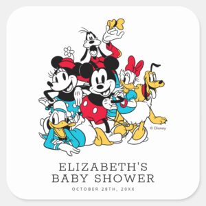 Disney's_Mickey_and_Friends_Baby_Shower_Square_Sticker_2 Disneys Mickey And Friends Baby Shower Square Sticker