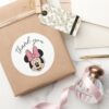 Disney's_Minnie_Mouse___Polka_Dot_Baby_Shower_Classic_Round_Sticker_6 Disneys Minnie Mouse Polka Dot Baby Shower Classic Round Sticker
