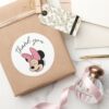 Disney's_Minnie_Mouse___Polka_Dot_Girl's_Birthday_Classic_Round_Sticker_5 Disneys Minnie Mouse Polka Dot Girls Birthday Classic Round Sticker
