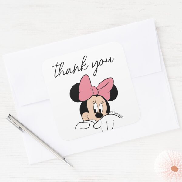 Disney's_Minnie_Mouse___Polka_Dot_Girl's_Birthday_Square_Sticker_3 Disneys Minnie Mouse Polka Dot Girls Birthday Square Sticker