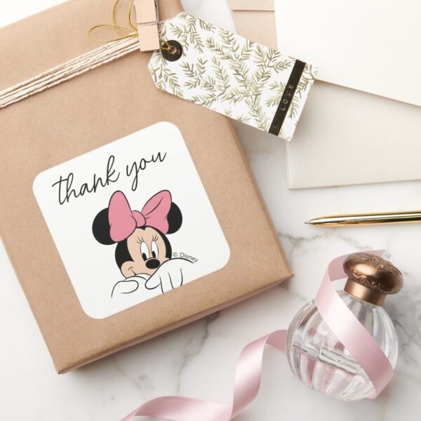 Disney's_Minnie_Mouse___Polka_Dot_Girl's_Birthday_Square_Sticker_4 Disneys Minnie Mouse Polka Dot Girls Birthday Square Sticker