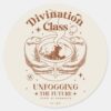 Divination_Class_-_Unfogging_The_Future_Classic_Round_Sticker_1 Divination Class Unfogging The Future Classic Round Sticker