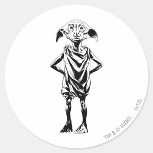 Dobby 2 Classic Round Sticker