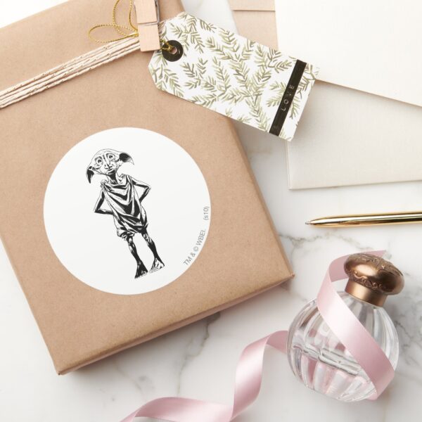 Dobby_2_classic_round_sticker_5 Dobby 2 Classic Round Sticker