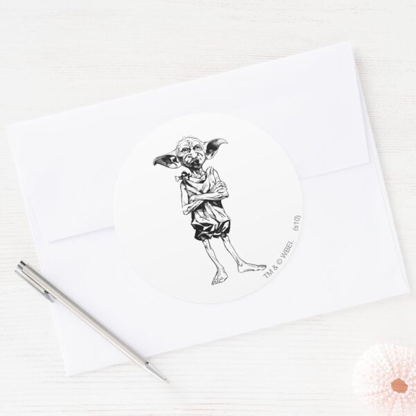 Dobby_3_classic_round_sticker_3 Dobby 3 Classic Round Sticker
