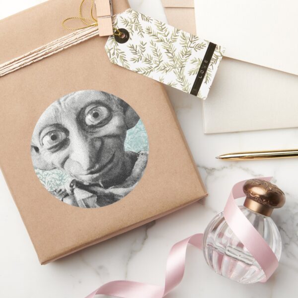 Dobby_4_classic_round_sticker_5 Dobby 4 Classic Round Sticker