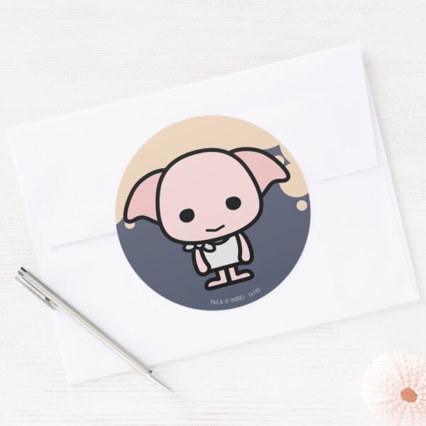 Dobby_Cartoon_Character_Art_Classic_Round_Sticker_3 Dobby Cartoon Character Art Classic Round Sticker