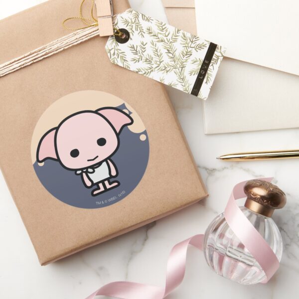 Dobby_Cartoon_Character_Art_Classic_Round_Sticker_5 Dobby Cartoon Character Art Classic Round Sticker