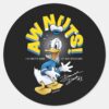 Donald Duck Awnuts Classic Round Sticker