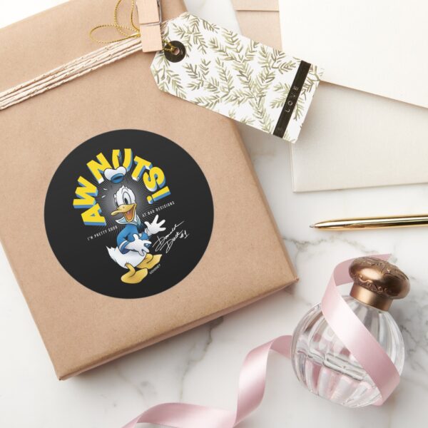 Donald Duck Awnuts Classic Round Sticker
