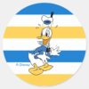 Donald_Duck_Surprise_Classic_Round_Sticker_1 Donald Duck Surprise Classic Round Sticker
