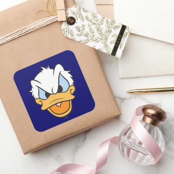 Donald_Duck___Angry_Face_Square_Sticker_5 Donald Duck Angry Face Square Sticker