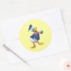 Donald_Duck___Arm_Up_Classic_Round_Sticker_3 Donald Duck Arm Up Classic Round Sticker