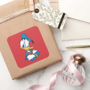 Donald Duck Arms Crossed Square Sticker