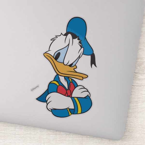 Donald Duck Arms Crossed Sticker
